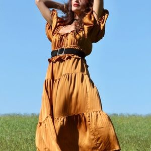 Drop of Golden Sun midi dress